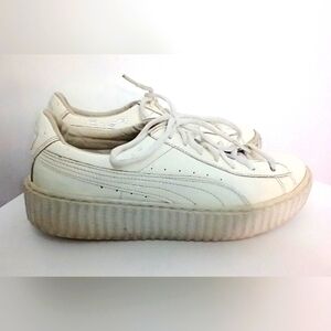 WHITE PATENT LEATHER FENTY SNEAKERS